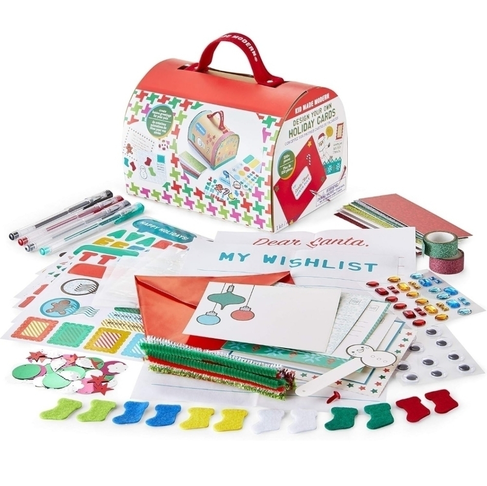 Kid Made Modern Christmas Mailbox Kit, 1 EA Kraft INDOOR ACTIVITY New